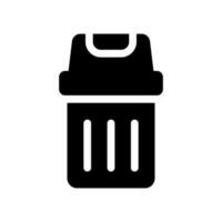 basura icono vector símbolo diseño ilustración