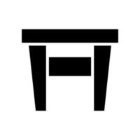 Table Icon Vector Symbol Design Illustration