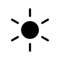 Sun Icon Vector Symbol Design Illustration