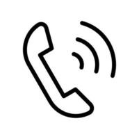 teléfono llamada icono vector símbolo diseño ilustración