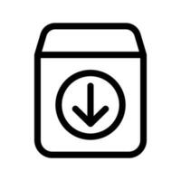 Inbox Archive Icon Vector Symbol Design Illustration