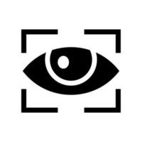 ojo rastreo icono vector símbolo diseño ilustración