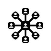Network Management Icon Vector Symbol Design Illustration