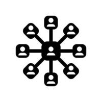 Network Management Icon Vector Symbol Design Illustration