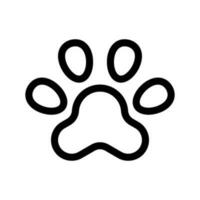 Paw Print Icon Vector Symbol Design Illustration