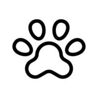 Paw Print Icon Vector Symbol Design Illustration