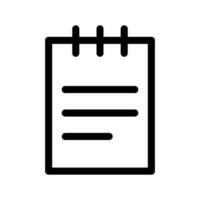 Notepad Icon Vector Symbol Design Illustration