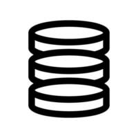 Database Icon Vector Symbol Design Illustration