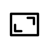 Aspect Ratio Icon Vector Symbol Design Illustration
