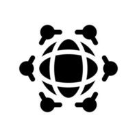 Global Network Icon Vector Symbol Design Illustration