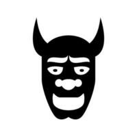 Demon Mask Icon Vector Symbol Design Illustration