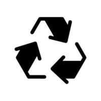 reciclar icono vector símbolo diseño ilustración