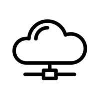 Cloud Network Icon Vector Symbol Design Illustration