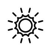 Sun Icon Vector Symbol Design Illustration