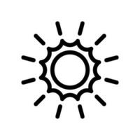 Sun Icon Vector Symbol Design Illustration