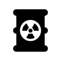 Radioactive Barrel Icon Vector Symbol Design Illustration
