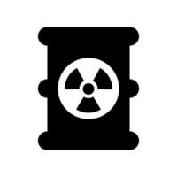 Radioactive Barrel Icon Vector Symbol Design Illustration