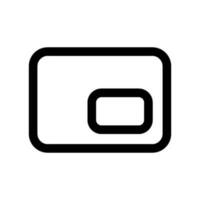 Mini Player Icon Vector Symbol Design Illustration