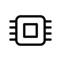Processor Icon Vector Symbol Design Illustration