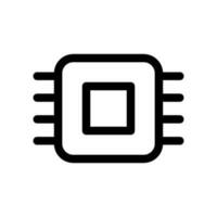 Processor Icon Vector Symbol Design Illustration