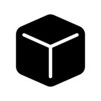 Cube Icon Vector Symbol Design Illustration