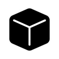 Cube Icon Vector Symbol Design Illustration