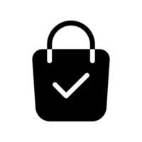 bolso icono vector símbolo diseño ilustración