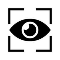 Eye Tracking Icon Vector Symbol Design Illustration