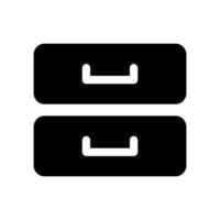File Cabinet Icon Vector Symbol Design Illustration