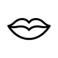 Glossy Lips Icon Vector Symbol Design Illustration