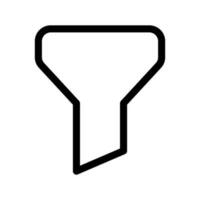 filtrar icono vector símbolo diseño ilustración