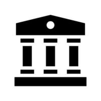 banco icono vector símbolo diseño ilustración