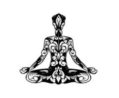 Abstract Meditation Poses vector