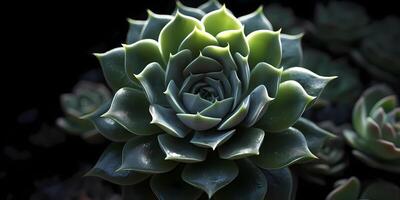 cactus planta suculento borroso foto, Copiar espacio fondo, ai generado foto