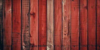 Wood panel texture red board background copy space, AI Generated photo