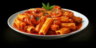 tteokbokki Korean food for lunch or dinner. AI Generated photo