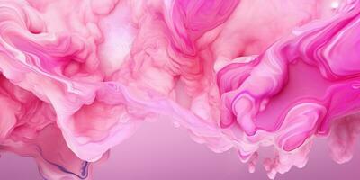 Pink fluid watercolor abstract background. AI Generated photo