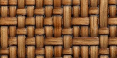 Wicker rattan seamless texture background. photo