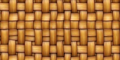 Wicker rattan seamless texture background. AI Generated photo