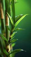 Bonsai bamboo tree tree background. AI Generated photo