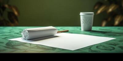 Blank paper note for text copy space background photo