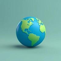 Globe earth shape illustration travel destination, photo