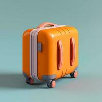 Suitcase for business and leisure travel travel destination, AI Generated photo