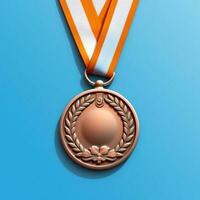 Medal winner for competition and rank, AI Generated photo