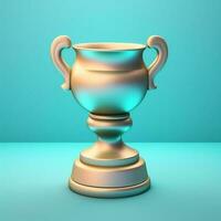 Trophy winner for competition and rank, AI Generated photo