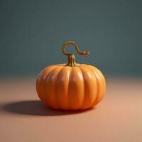Pumpkin lamp night for party or decoration cartoon illustration, AI Generated photo