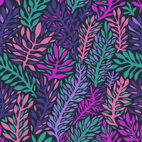 Flourishing flora and botany, seamless pattern vector