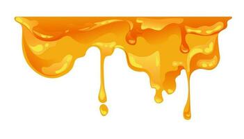 Honey liquid, tasty and sweet nectar from flowers vector