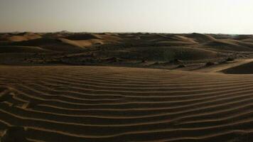 rouge désert le sable dunes paysage dans le milieu est video