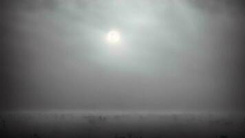 velado en niebla un místico Víspera de Todos los Santos encantamiento. ai generado. foto